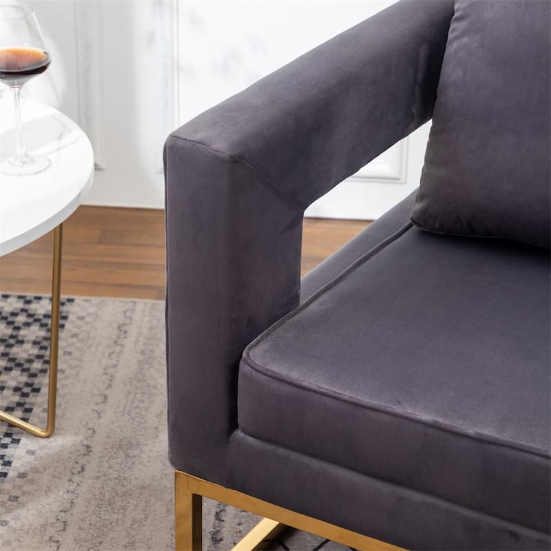 Contemporary Upholstered Accent Arm Chair