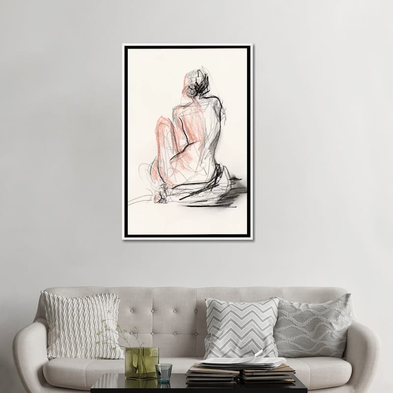 iCanvas "Figure Gesture II" by Jennifer Paxton Parker Framed Canvas Print