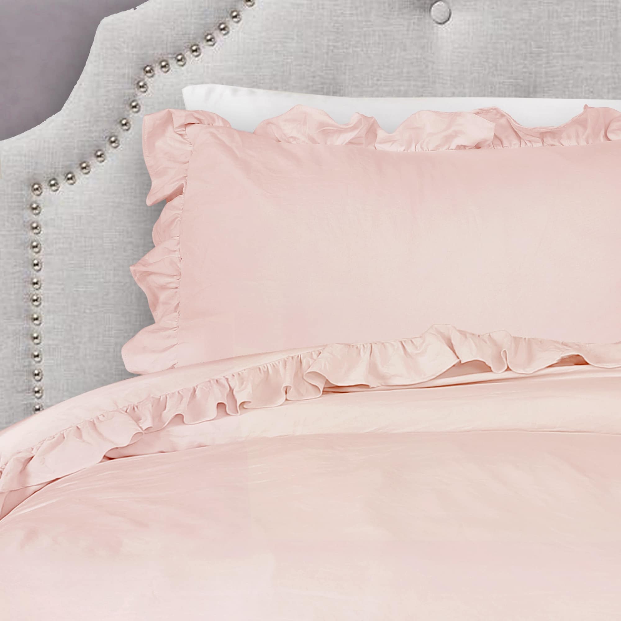 Reyna Ruffled Shabby-chic Comforter Set 
