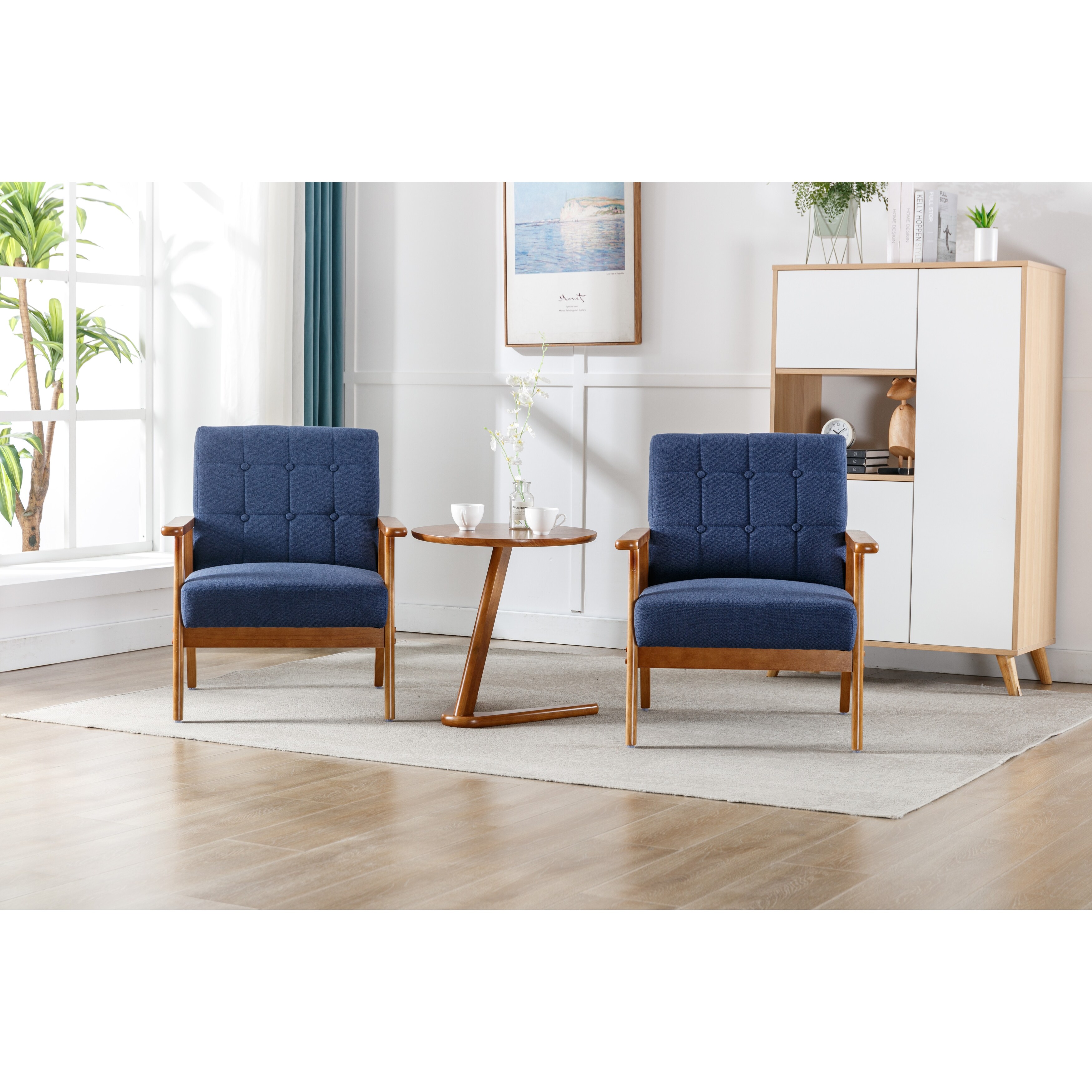 Navy discount side chair