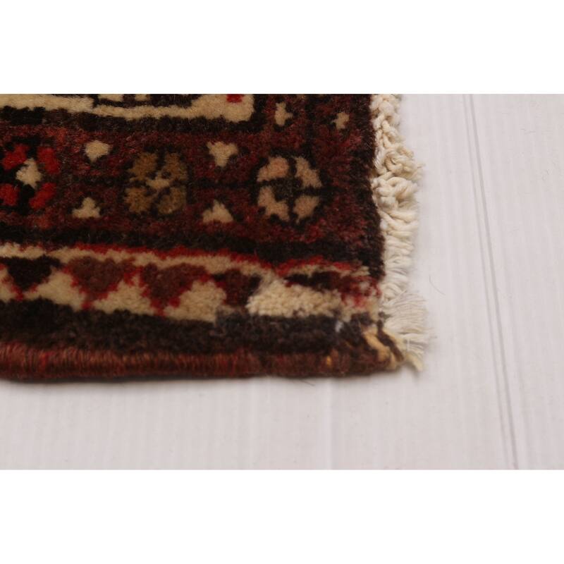 ECARPETGALLERY Hand-knotted Andelz Red Wool Rug - 3'7 x 10'1