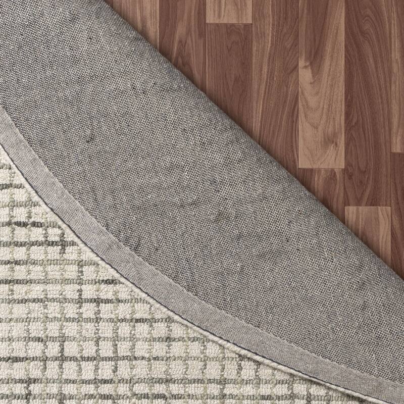 Noah Contemporary Checkered Wool Indoor Area Rug by Sevita