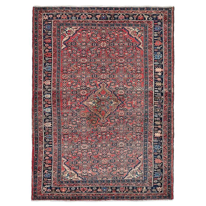 ECARPETGALLERY Hand-knotted Andelz Red Wool Rug - 4'11 x 6'7