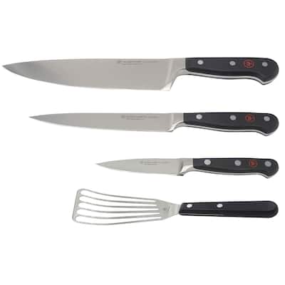 Wusthof Classic 3-Piece Chef's Knife Set #1120160301 + Wusthof Gourmet 6 1/2” Slotted Fish Spatula #9035092117