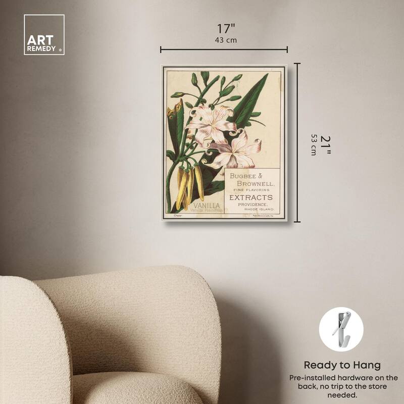 Vanilla Planifolia Canvas by Art Remedy