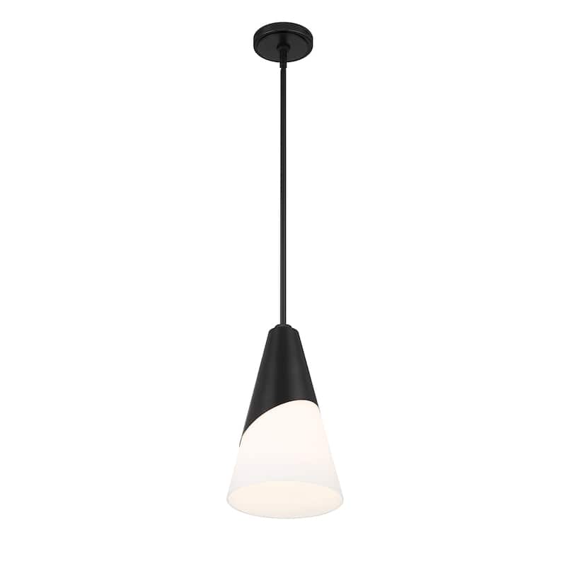 Brian Patrick Flynn Tori 1 Light Matte Black Pendant