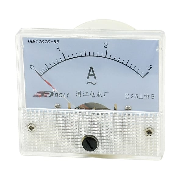 Small Ampermeter Class 2.5 Accuracy AC 0-3A 85L1 Panel Meter Amperemeter - AC 0-3A - Bed ...