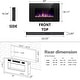 preview thumbnail 9 of 8, Electric Fireplace Heater Recessed Wall-mounted w/ RC (750-1500W) 30 INCH-NEW