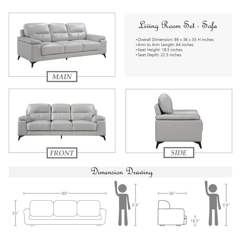 Socorro 3-Piece Living Room Set
