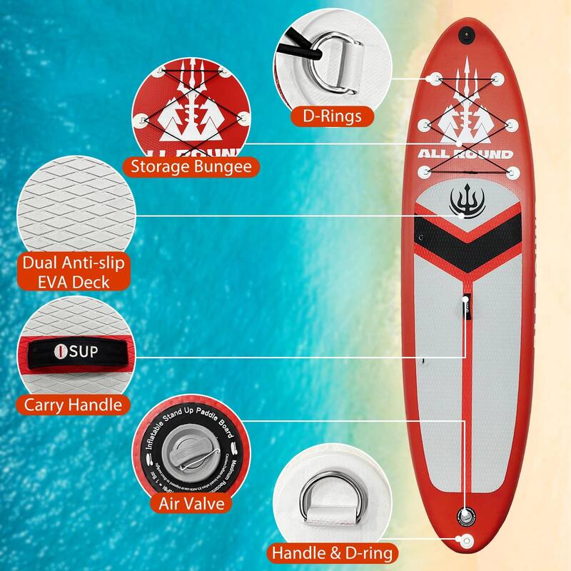 Inflatable Stand Up Paddle Board with Sup Accessories, 10'6'' Inflatable Paddle Boards