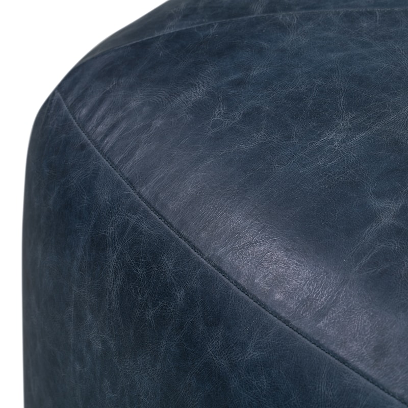 Poly & Bark Porto Ottoman - Full Grain Genuine Italian Leather