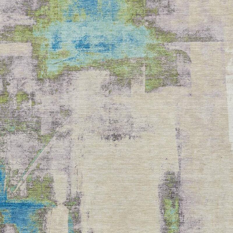 HomeRoots Abstract Transitional Rectangle Outdoor Rug