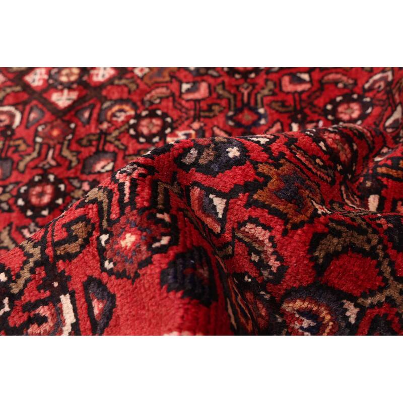 ECARPETGALLERY Hand-knotted Andelz Red Wool Rug - 3'9 x 10'8