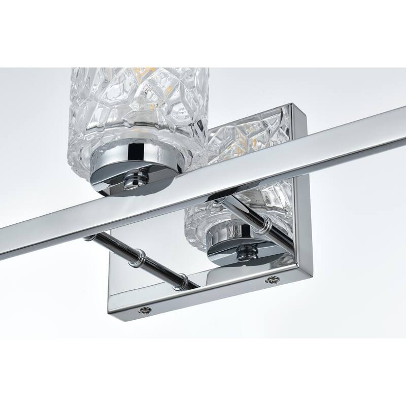 Cara 3 Light Bath Sconce with Clear Shade