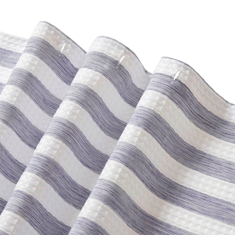 Madison Park Ariana Ombre Waffle Shower Curtain