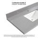 preview thumbnail 52 of 98, Malaga Composite Stone Vanity Top with White Rectangular Sink