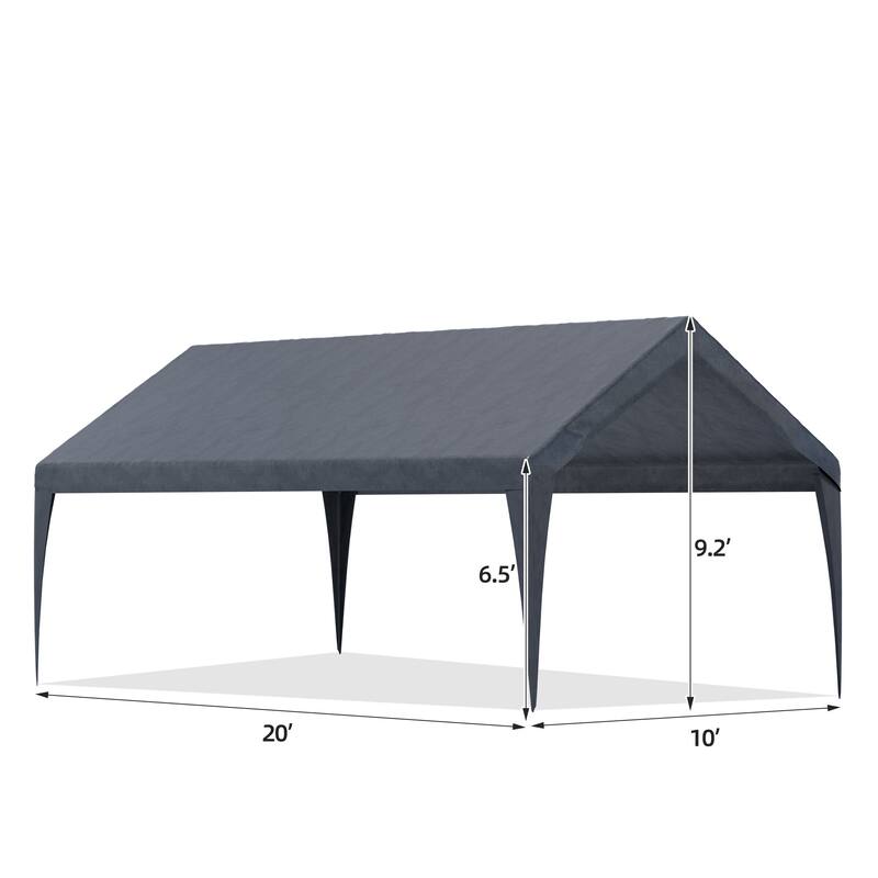 Heavy-Duty Carport Replacement Canopy, Rainproof & UV-Resistant, Canopy Only (Frame Not Included), Ideal for Cars
