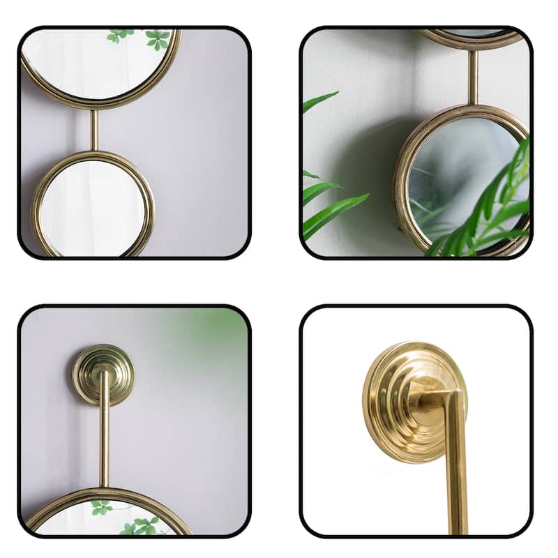 2 Circle Mirrors for Wall Decor