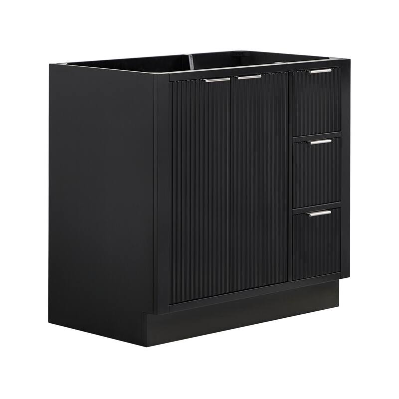 Ariel P36-L-BC Milan 36" Single Free Standing Vanity Cabinet