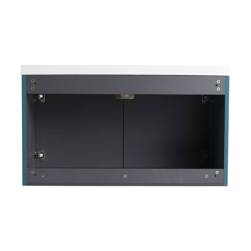 Wall Mounted Bathroom Vanity with Resin Sink
