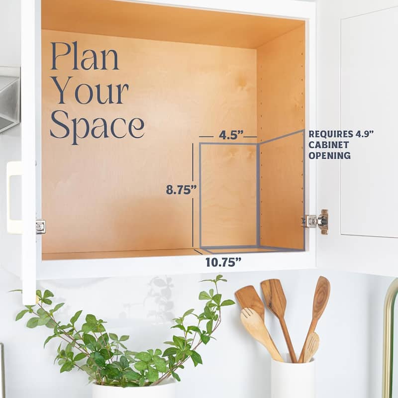 Hold N' Storage - 2 Tier Pull Out Cabinet Organizer for Spices, Cans - Heavy Duty with Lifetime Limited Warranty