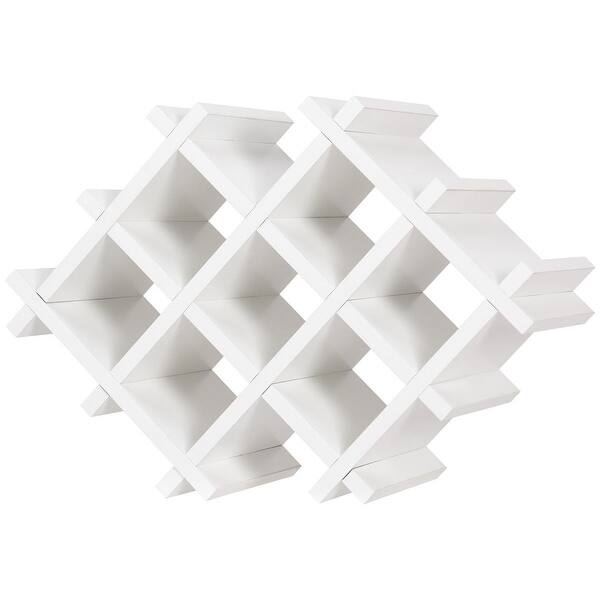 Shop Gymax Set Of 5 Wall Mount Wine Rack Set Storage Shelves And