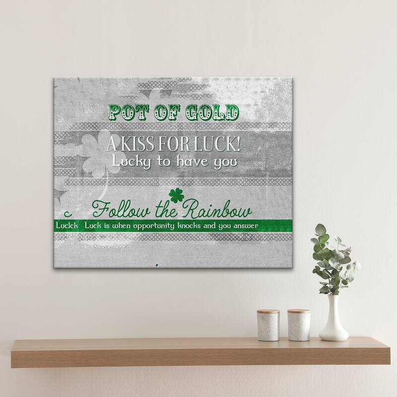 Ready2HangArt 'Lucky Pot of Gold' Canvas Art