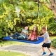 preview thumbnail 5 of 6, 60 Inches Platform Saucer Tree Swing Set Outdoor Rectangle Swing