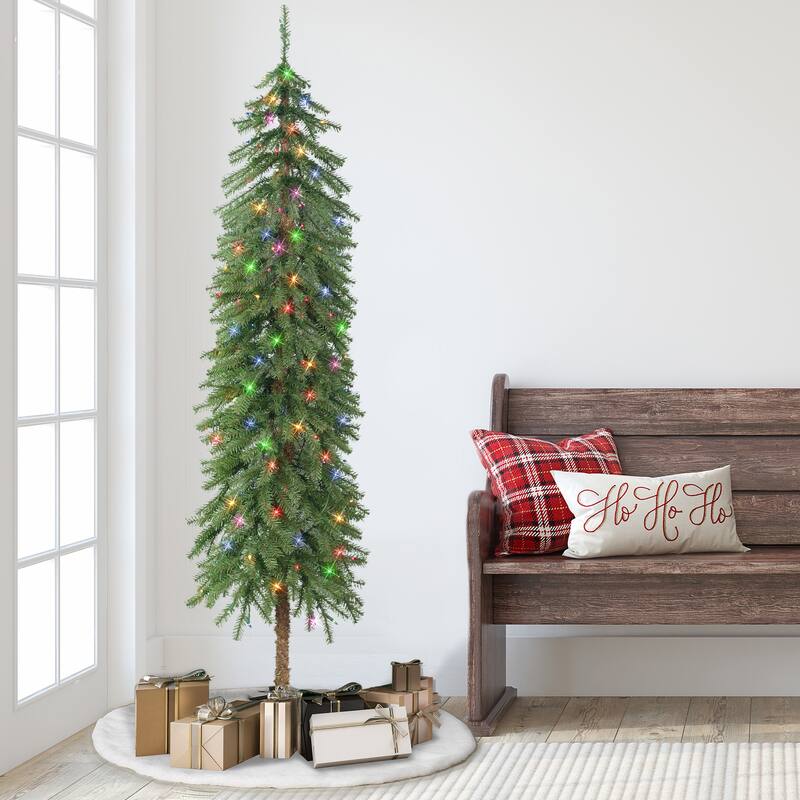 Puleo International 6 ft. Pre-Lit Alpine Artificial Tree