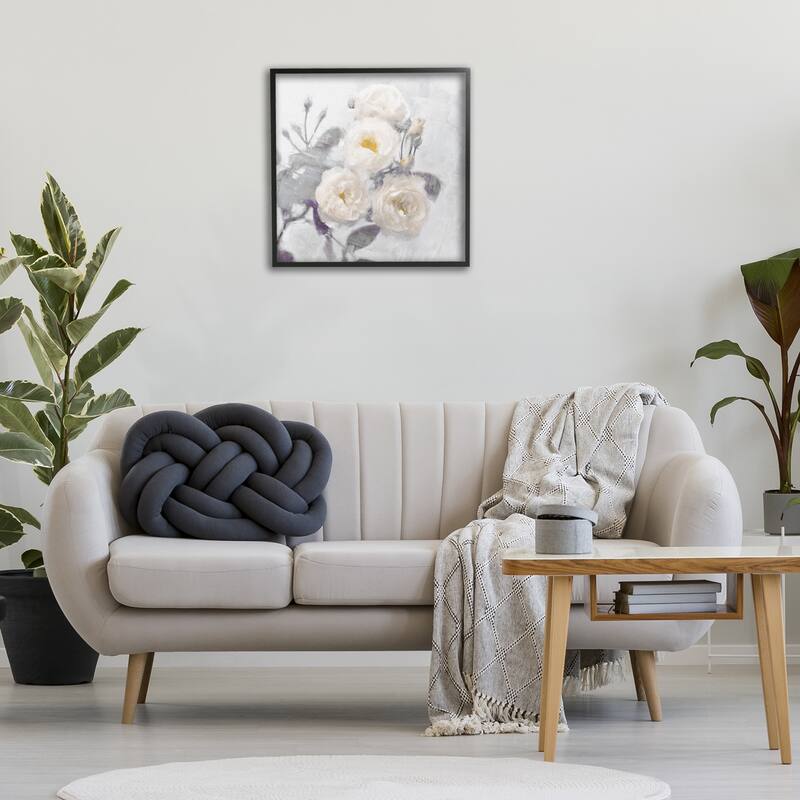 Stupell Bundle of White Blooms Framed Giclee Art Design By Emily Ford
