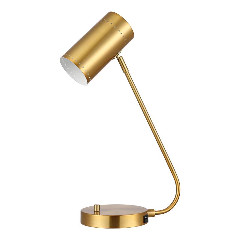 SAFAVIEH Lighting 23-inch Contemporary Crane Task LED Table Lamp.
