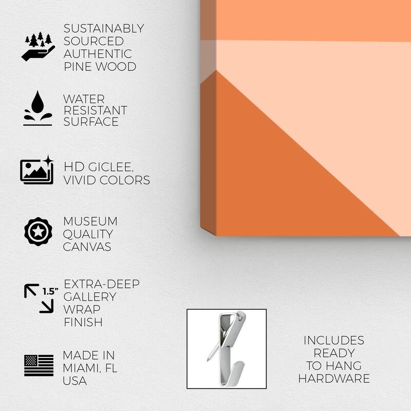 Wynwood Studio Canvas Abstract Tangerine Dreams Orange and Modern & Contemporary Wall Art Canvas Print