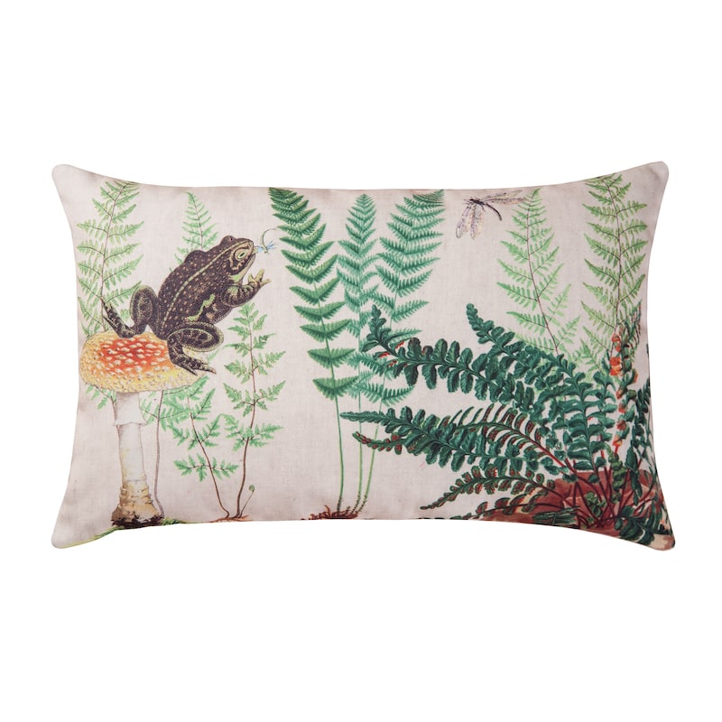 Fern & Frog HD Indoor/Outdoor 14x22 Throw Pillow