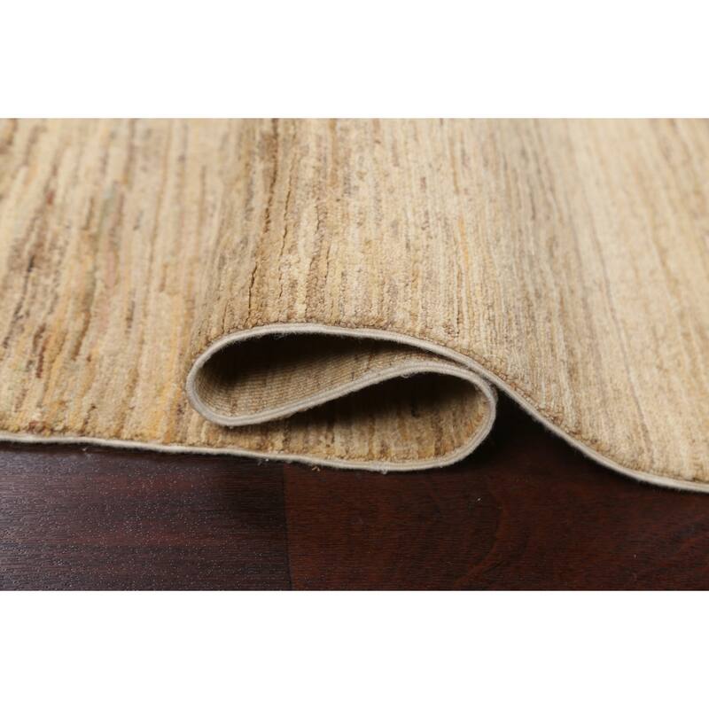 Wool Gabbeh Kashkoli Contemporary Area Rug Hand-knotted Foyer Carpet - 3'5" x 4'9"