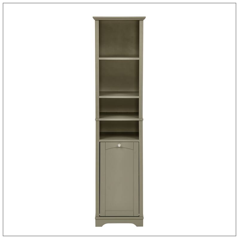 64" Tall Bathroom Storage Cabinet for Small Space