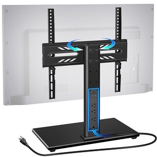 TV Stand with Power Outlet, Universal TV Mount Stand for 32-70 inch TVs