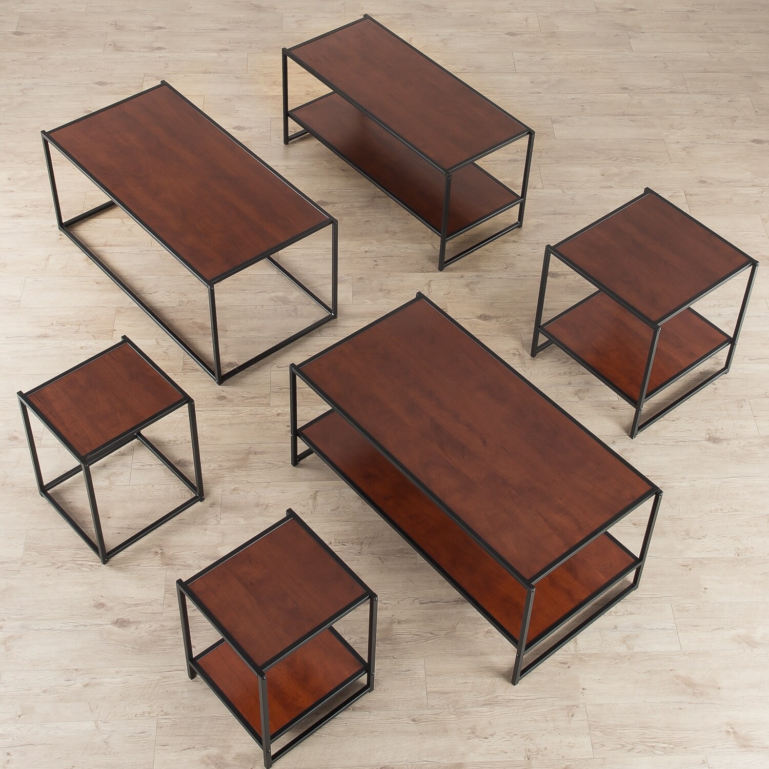 Shop Priage By Zinus Steel Wood 15 Inch Square End Table Overstock 11706605