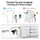 preview thumbnail 5 of 5, 6 Drawer Dresser Drawer Chest Storage Cabinet Organizer