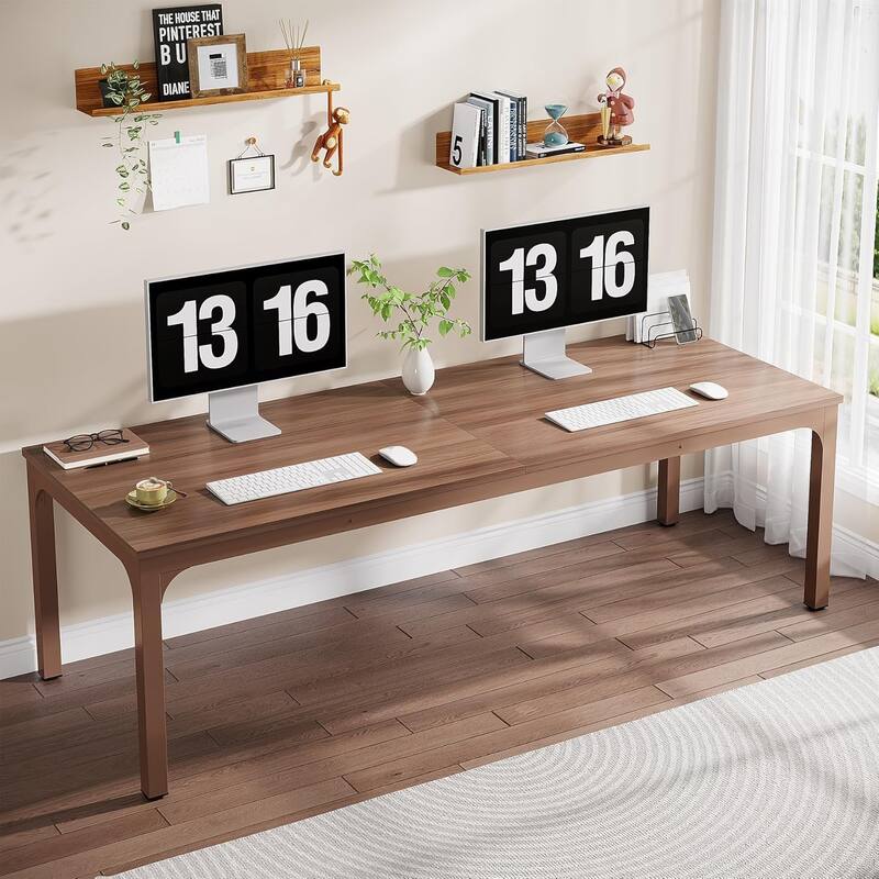 78.7" Extra Long Computer Desk/Table, Work Desk, Double Workstation Desk for Home Office