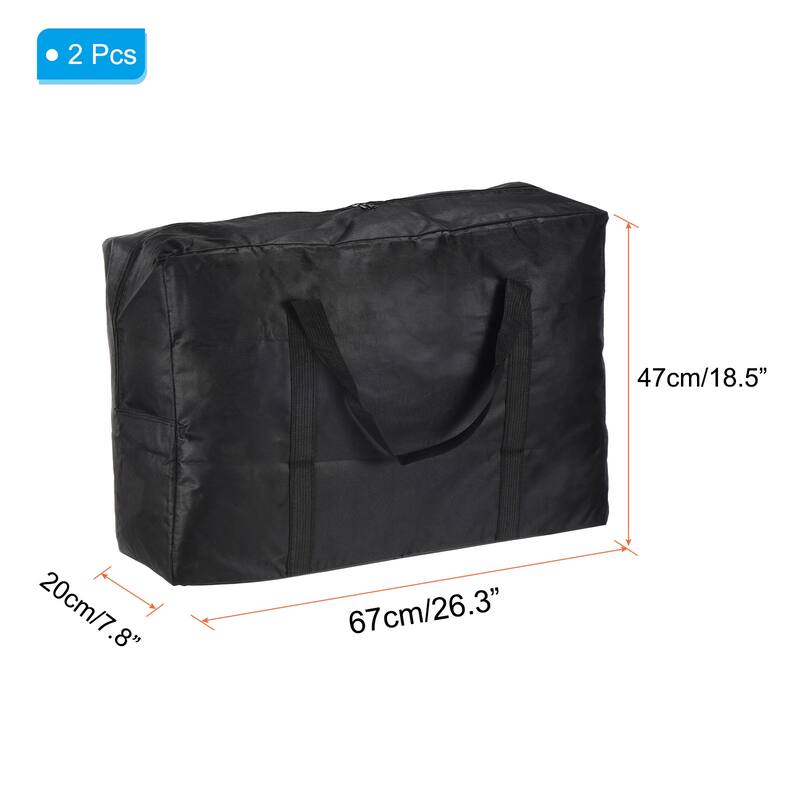 2Pcs Storage Duffle Bag Oversize Waterproof Travel Bag with Handle