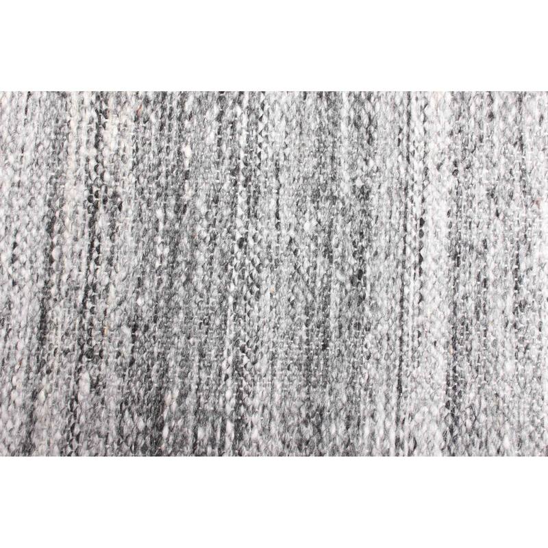 ECARPETGALLERY Flat-Weave Ankara FW Grey Wool Kilim - 5'2 x 7'7