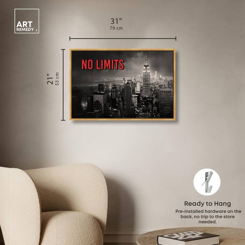 No Limits City Canvas by Art Remedy