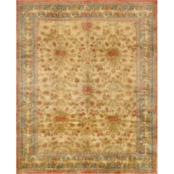 Pasargad Home Savonnerie Collection Hand Knotted Wool Area Rug 8 0 X 9 9 On Sale Overstock 31278824