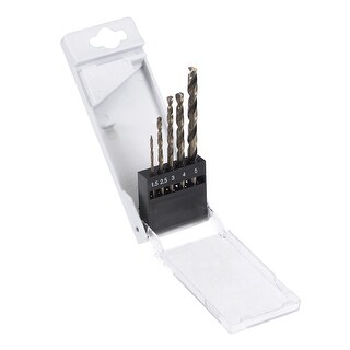 High Speed Steel M35 Jobber Twist Drill Bit Set 1.5mm - 5mm 5 Pcs - 1 ...
