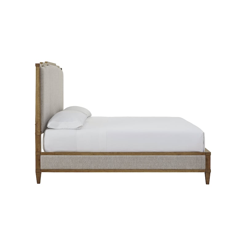 Signature Design by Ashley Sharlance Brown/Beige King Upholstered Panel Bed