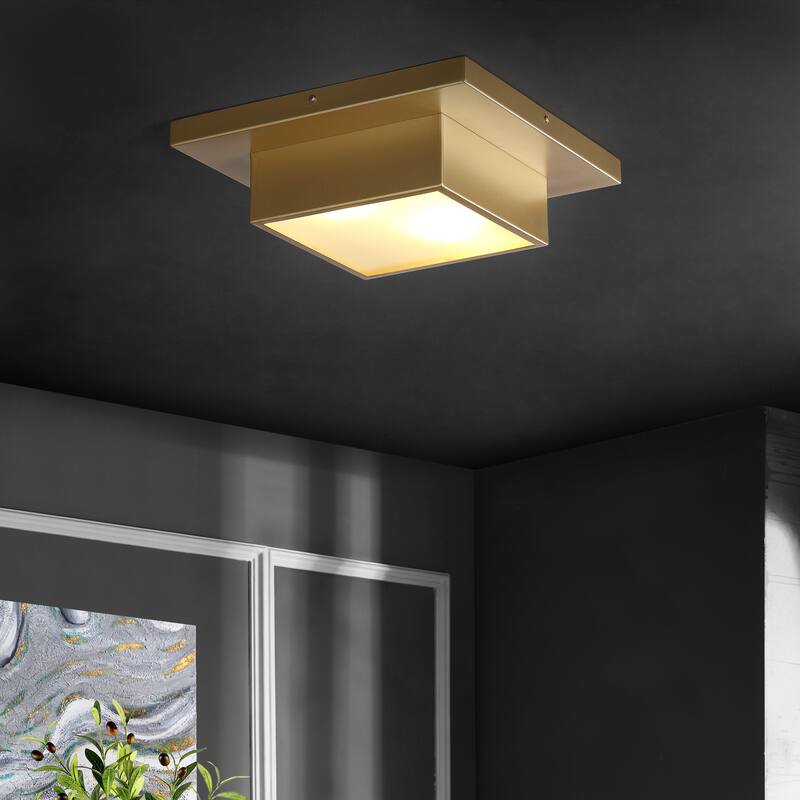 SAFAVIEH Lighting Kylin Flush Mount - 15"W x 15"D x 5"H