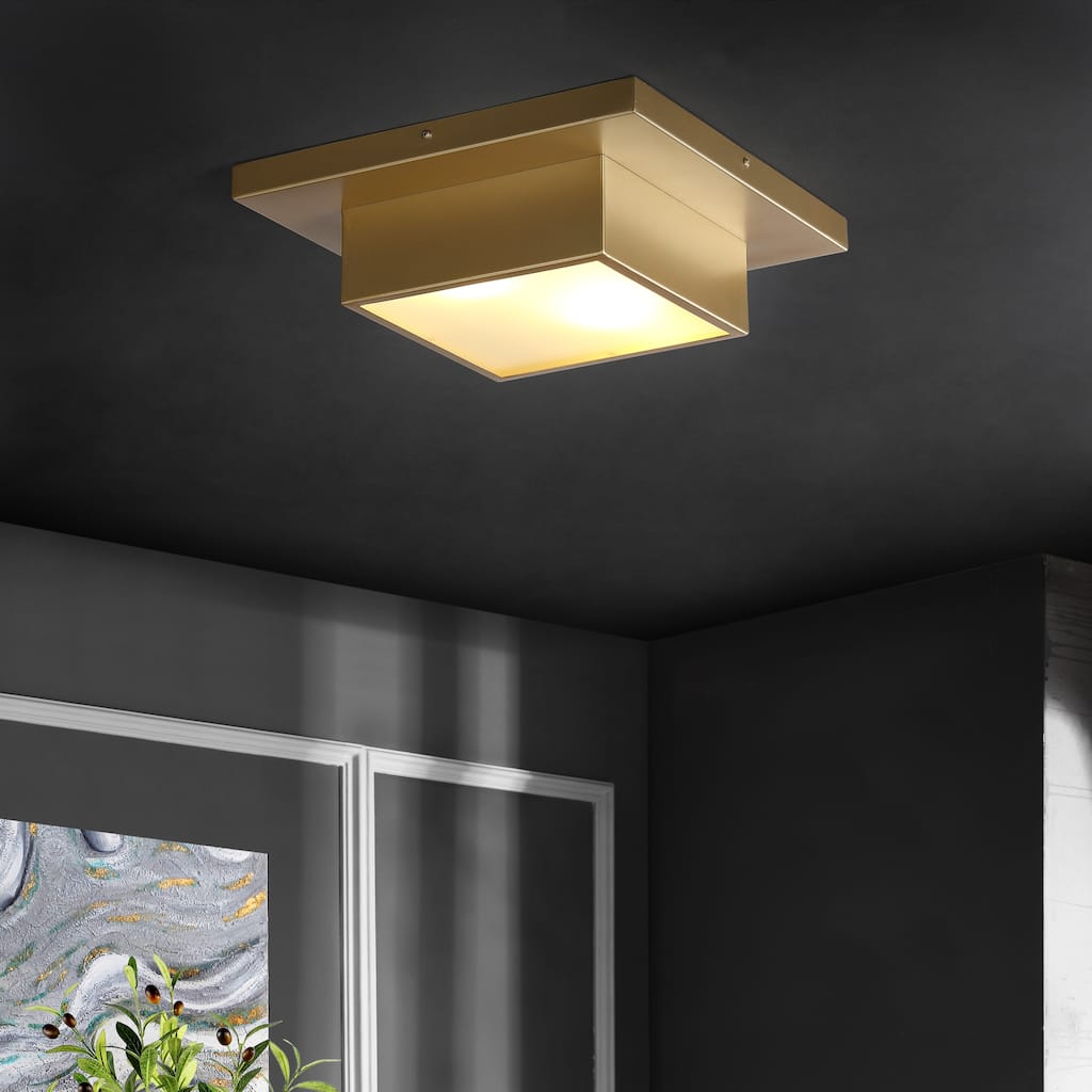 SAFAVIEH Lighting Kylin Flush Mount - 15"W x 15"D x 5"H