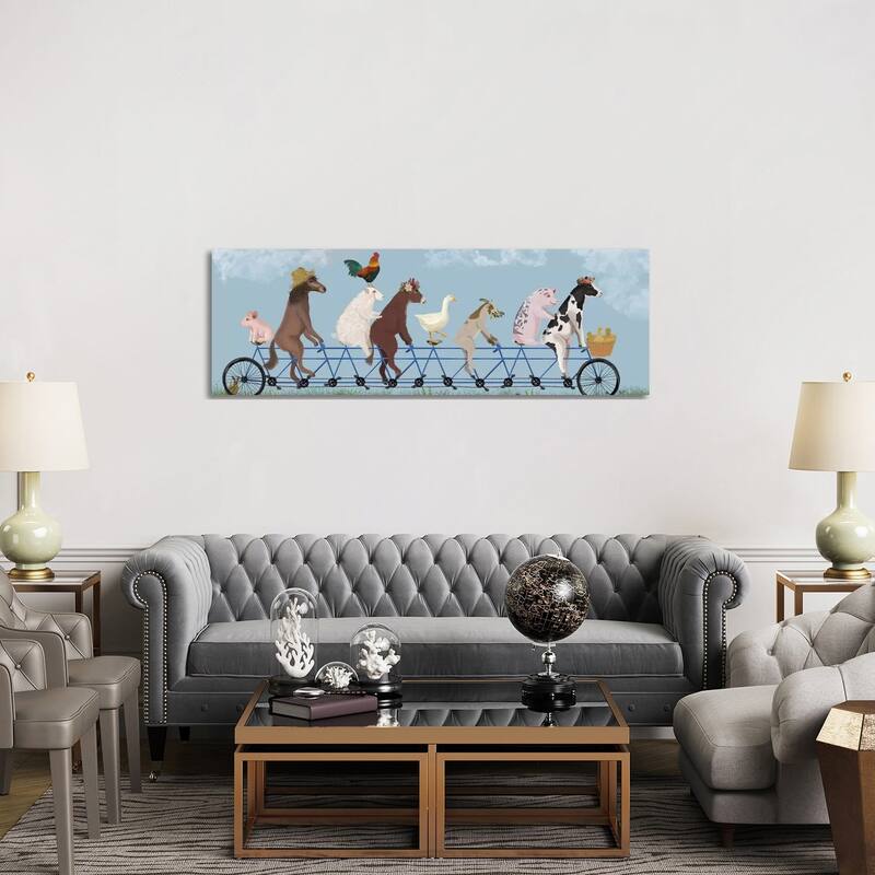 iCanvas "Tandem Farm Animals" by Fab Funky Canvas Print