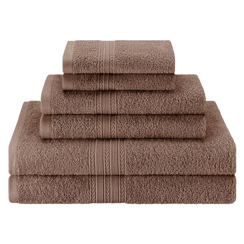 Eco-Friendly Sustainable Cotton 6-Piece Bathroom Towel Set