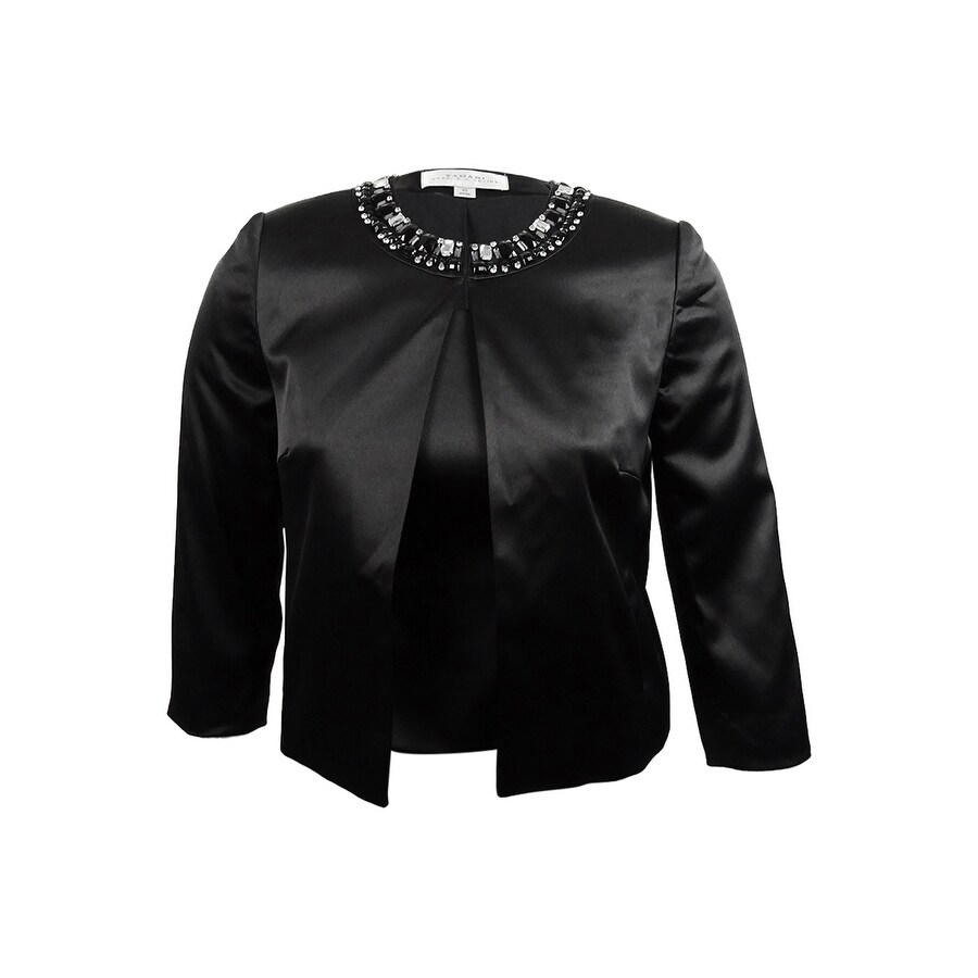 Shop Tahari Asl Women S Satin Embellished Jacket And Shell Top 10